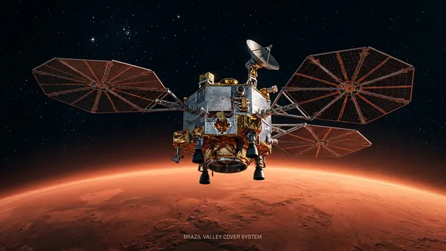 Sonda Psyche usa gravidade de Marte para impulsionar missão ao asteroide metálico