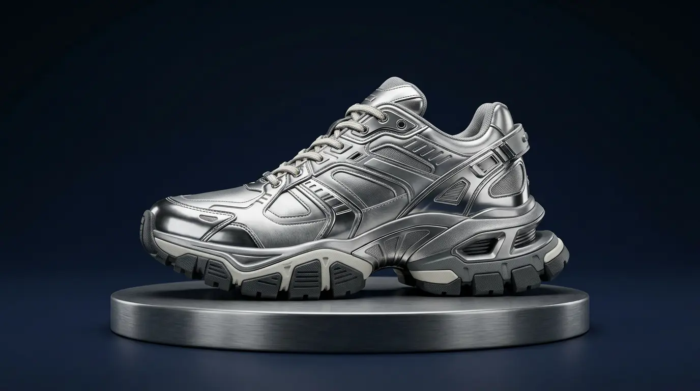 New Balance desafia o passado com a estética cromada do ABZORB 5030