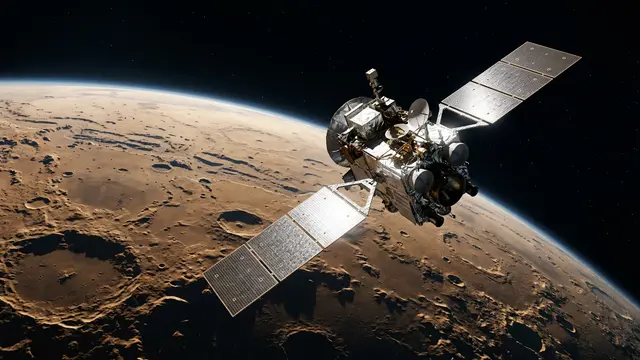 Sonda Psyche utiliza gravidade de Marte para ganhar impulso rumo ao cinturão de asteroides