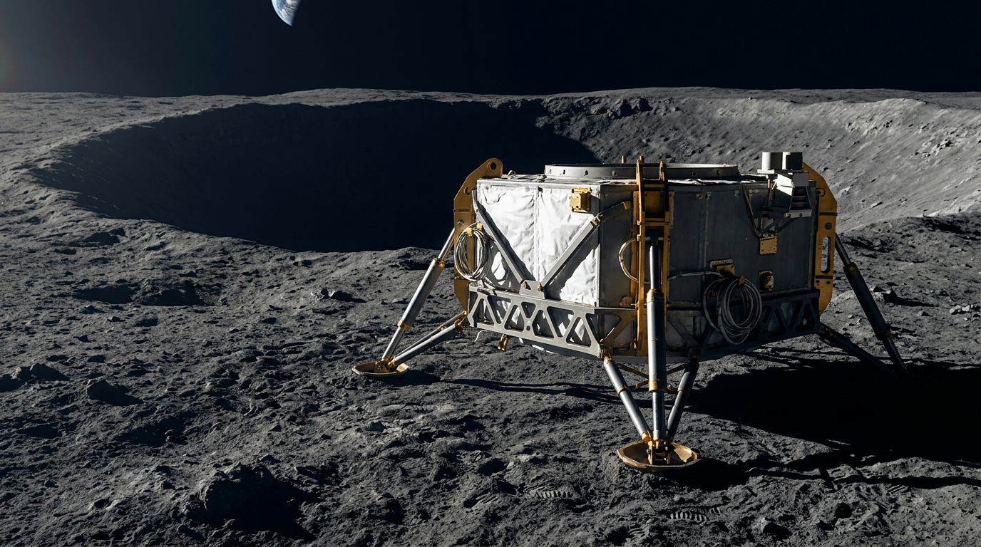 A fundação da base lunar da NASA começa com três missões no polo sul