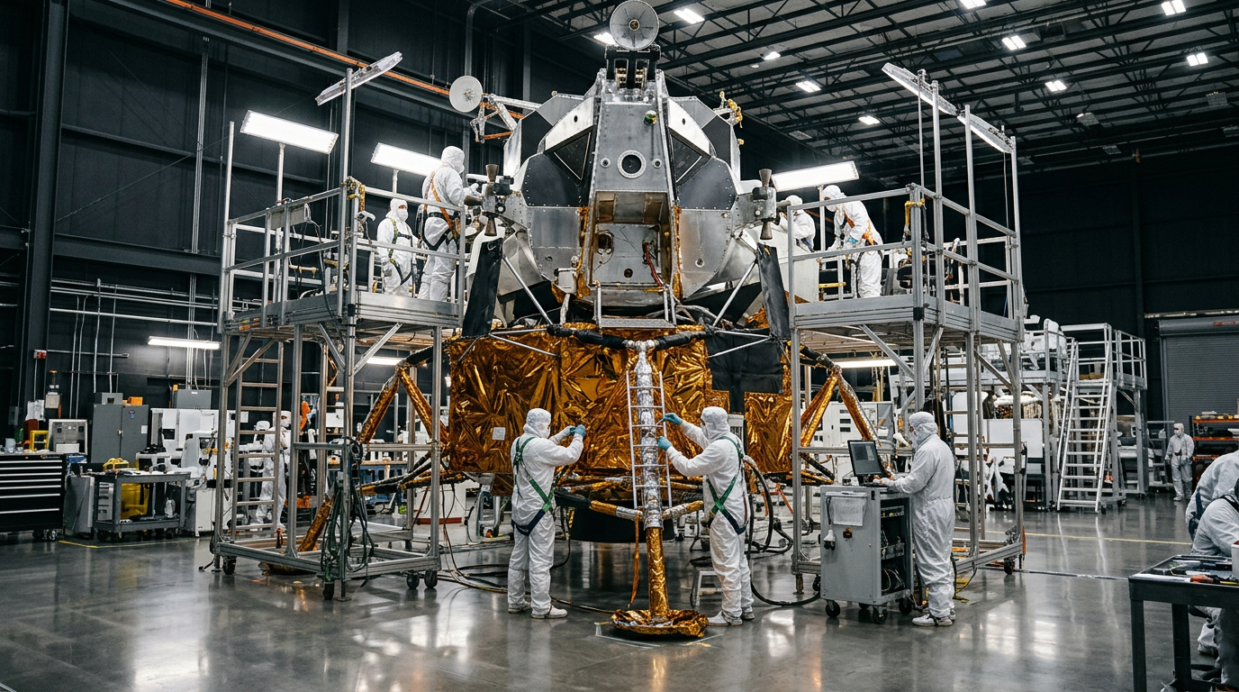 NASA contrata seis empresas para iniciar construção de base lunar no Polo Sul