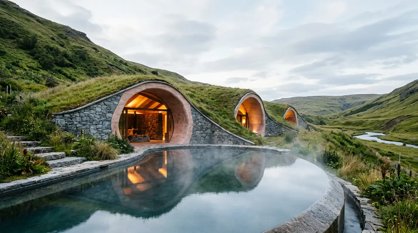 T.ark Architects inaugura spa geotérmico na Islândia com design inspirado em cavernas