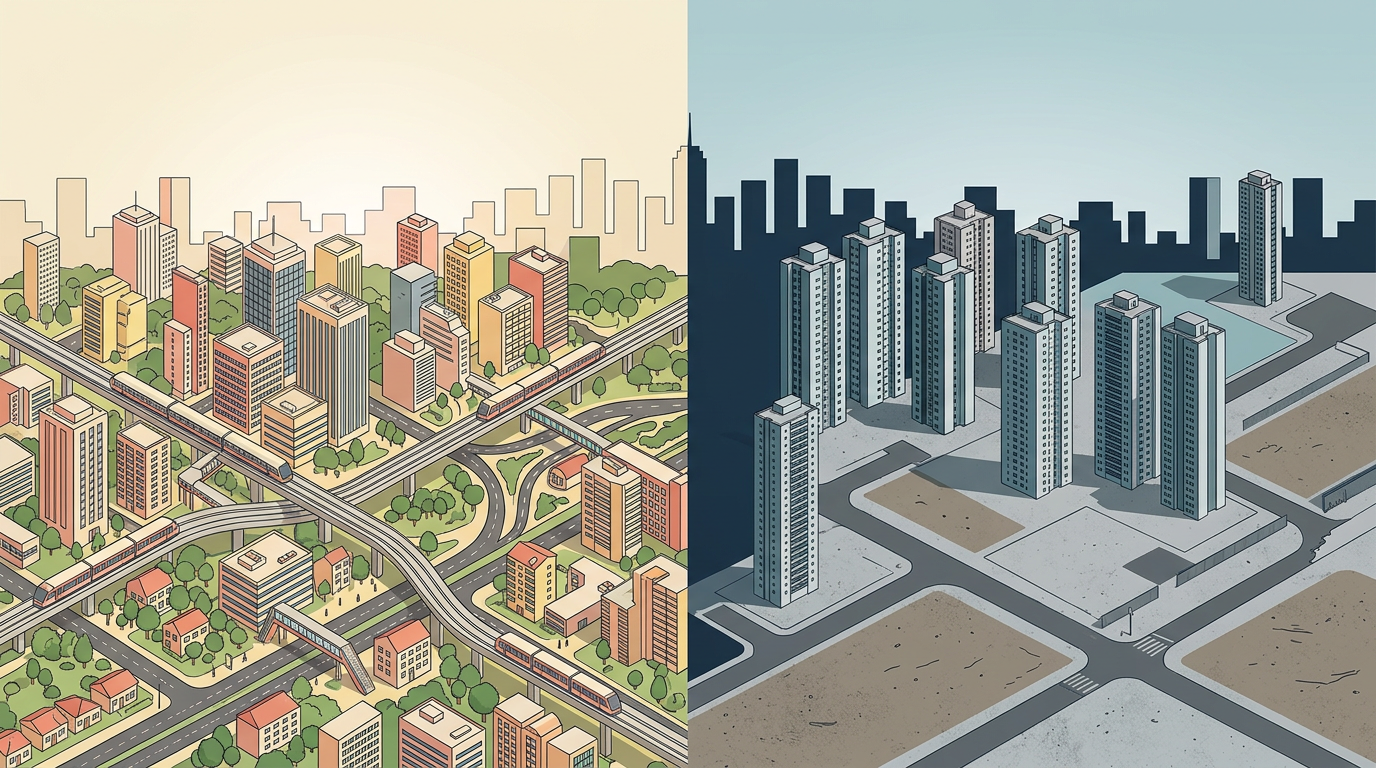 China e Brasil — o abismo entre construir cidades e apenas entregar unidades