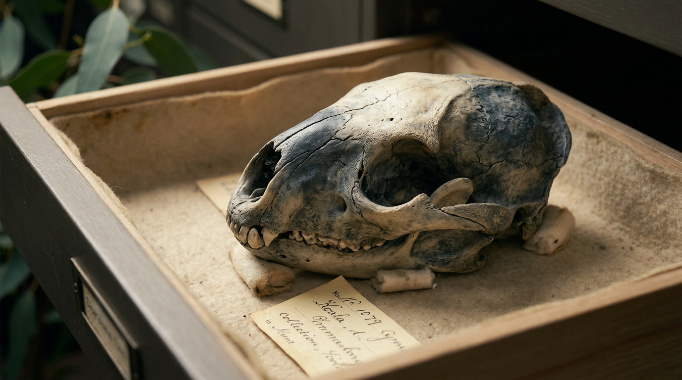 Fóssil esquecido em museu revela coala extinto há 28 mil anos com traços cranianos incomuns