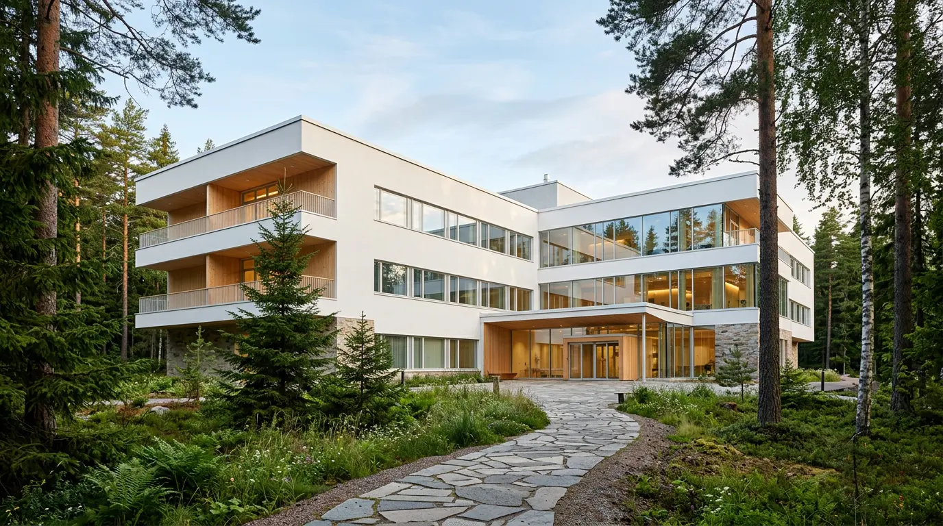 Snøhetta transforma Sanatório Paimio de Aalto em hotel de luxo — mantendo o legado histórico