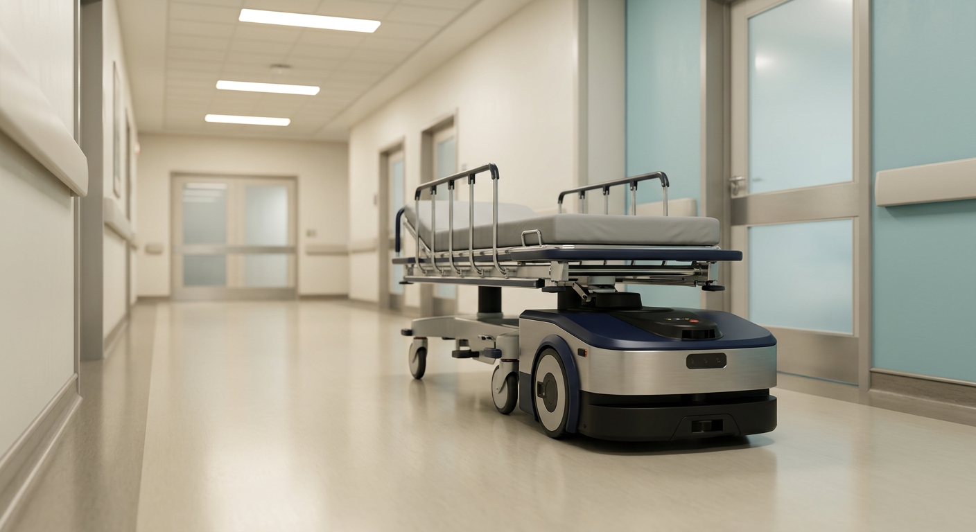 Robôs de transporte hospitalar buscam reduzir gargalos e turnover em unidades de saúde