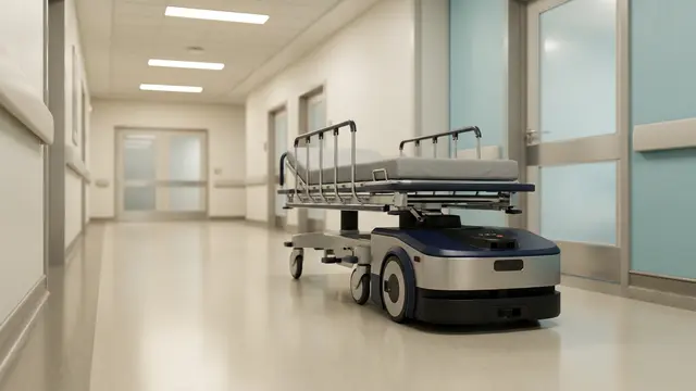 Robôs de transporte hospitalar buscam reduzir gargalos e turnover em unidades de saúde