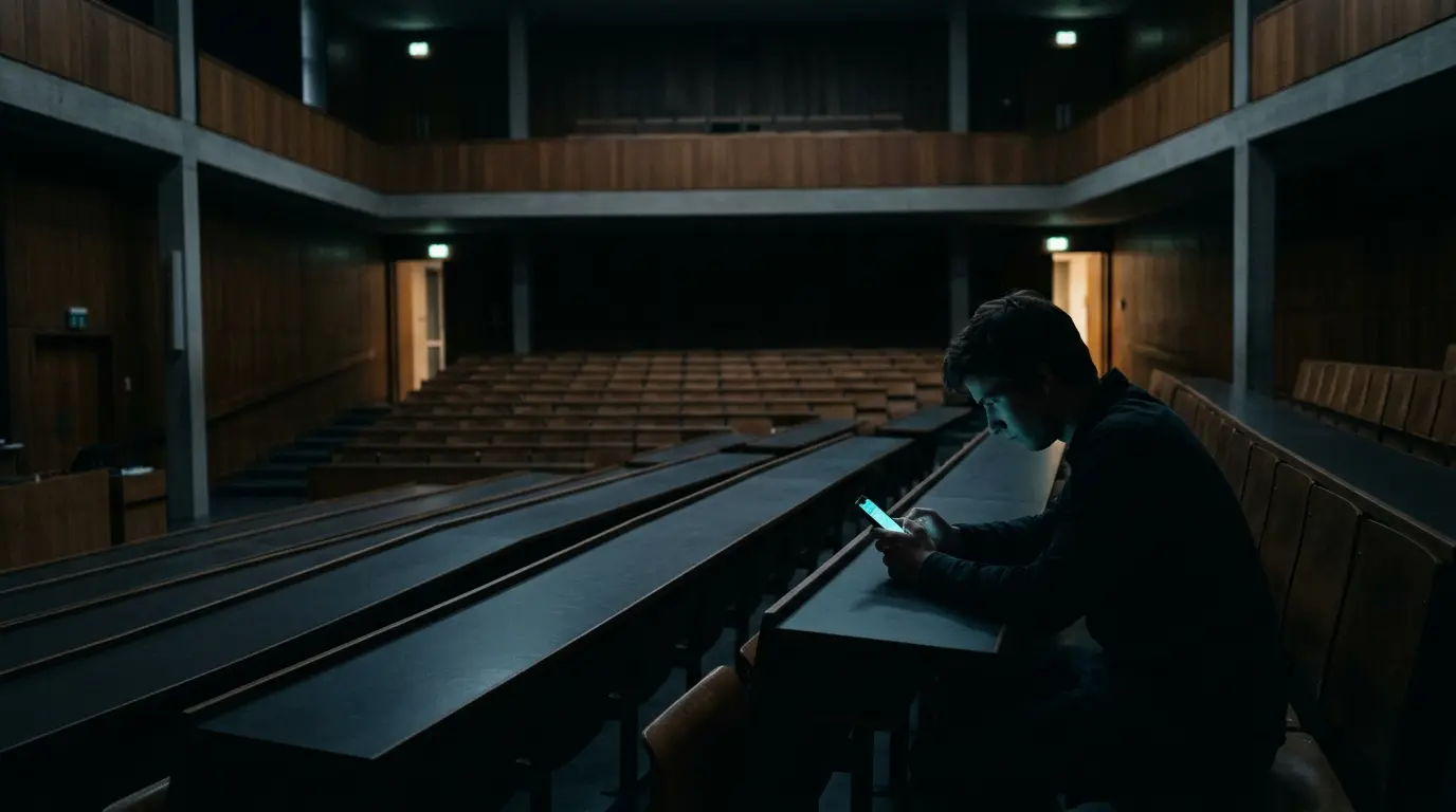 Solidão digital — por que a faculdade se tornou um palco de isolamento