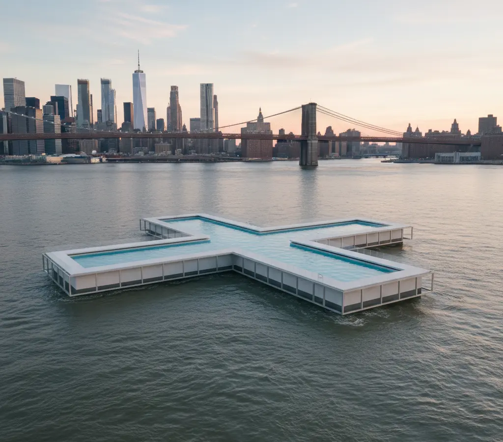 Uma piscina no East River: a longa travessia de um projeto em NY