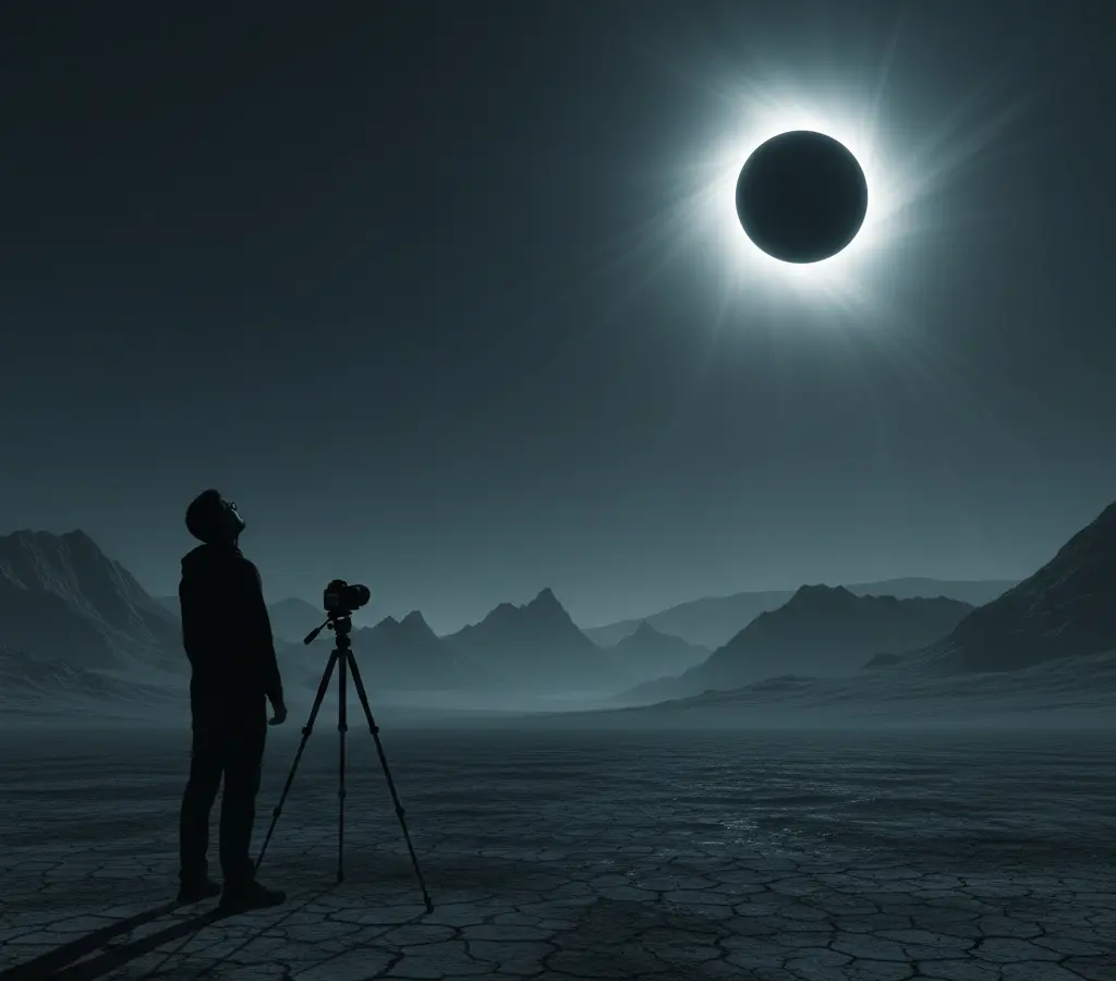 A câmera ou a coroa: o dilema de quem caça um eclipse solar