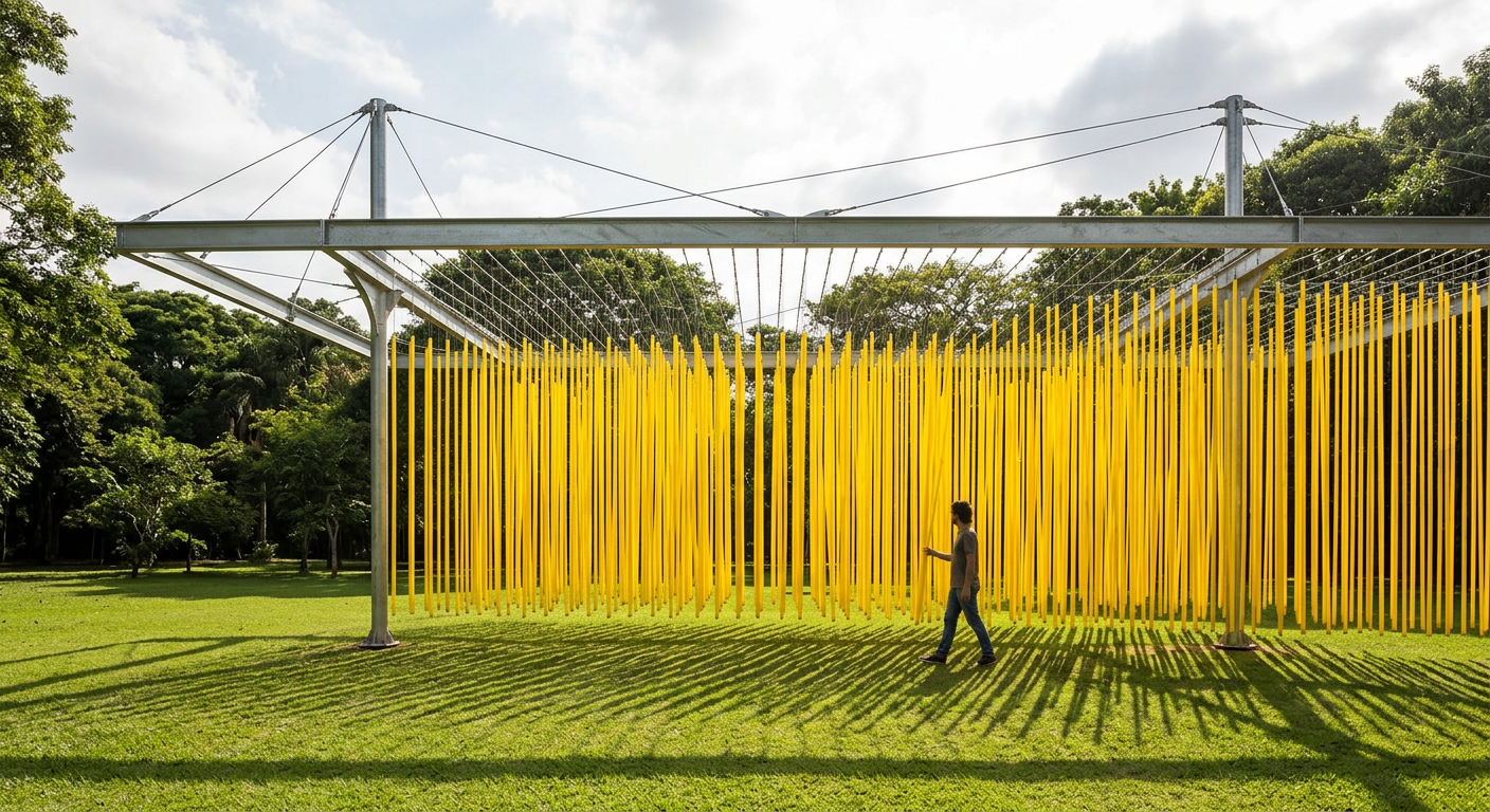 Serpentine Galleries instala obra cinética de Jesús Rafael Soto em Londres