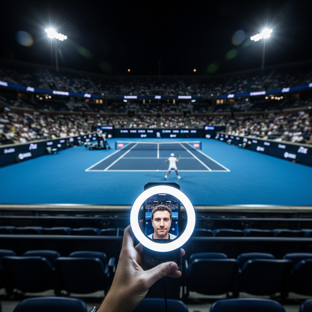 US Open: a raquete, a bola e a selfie light