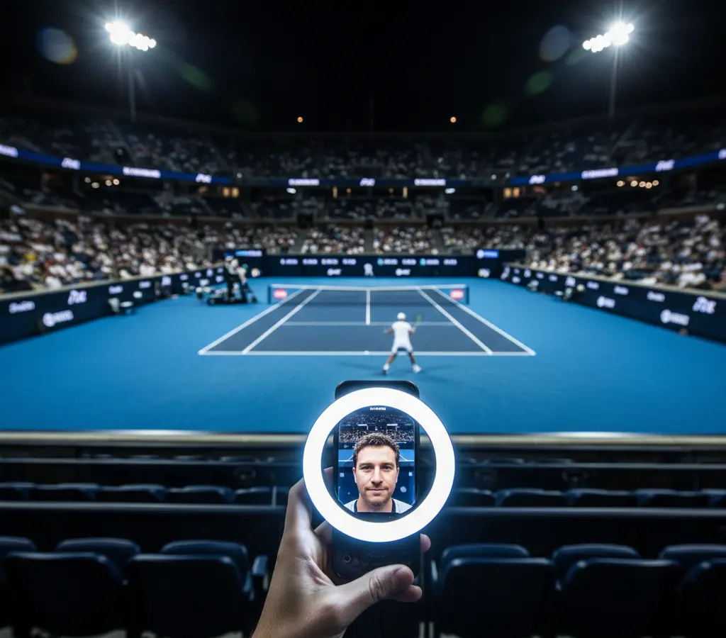 US Open: a raquete, a bola e a selfie light