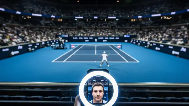 US Open: a raquete, a bola e a selfie light