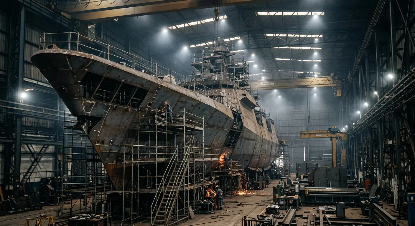 Navantia acelera produção das fragatas F-110 — e prepara versão mais letal para a Armada