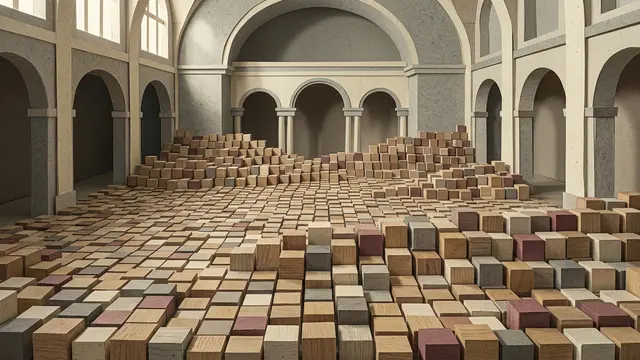 Lina Lapelytė transforma 400 mil cubos em reflexão sobre o tempo — e o trabalho humano