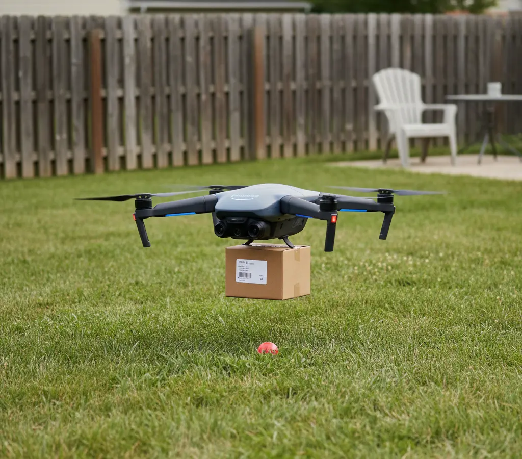 Amazon acelera nos drones: a logística do futuro encontra o quintal do presente