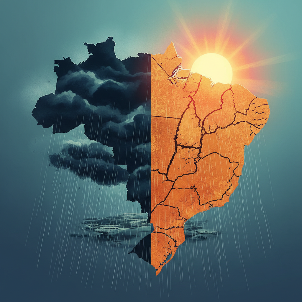 Um país, dois climas: o fim de semana dos extremos no Brasil