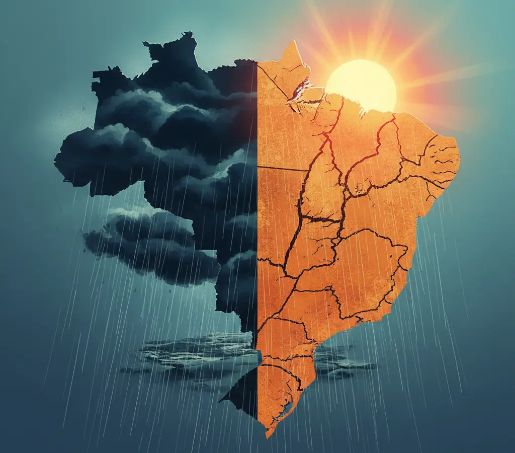 Um país, dois climas: o fim de semana dos extremos no Brasil