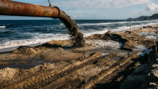 Portugal move 2 milhões de toneladas de areia para salvar o litoral do Algarve