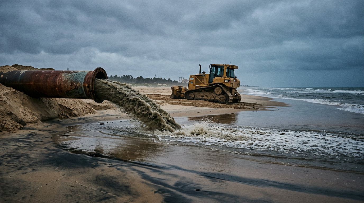 Portugal move 2 milhões de toneladas de areia para salvar o litoral do Algarve