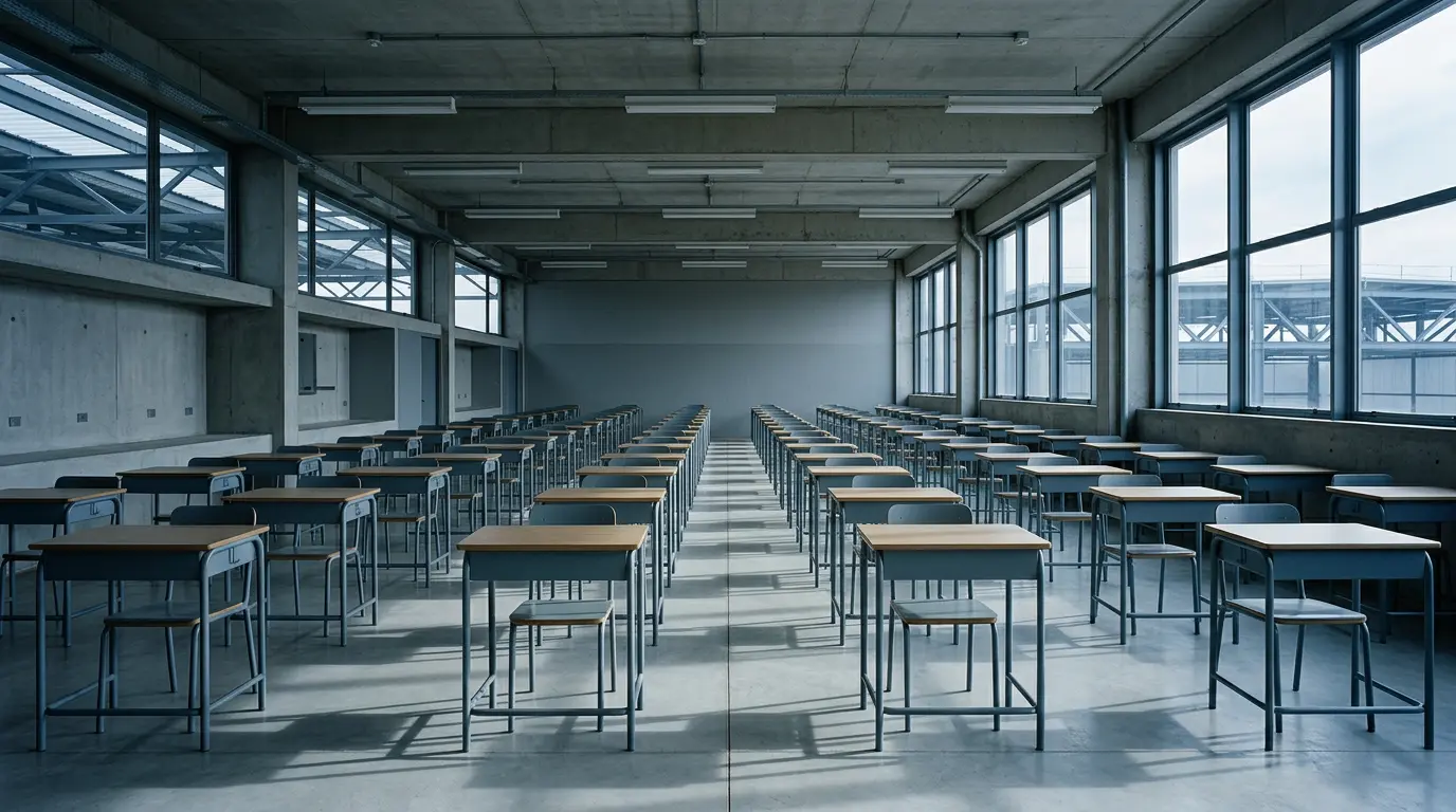 Arquitetura escolar ignora a neurociência — e o modelo industrial persiste