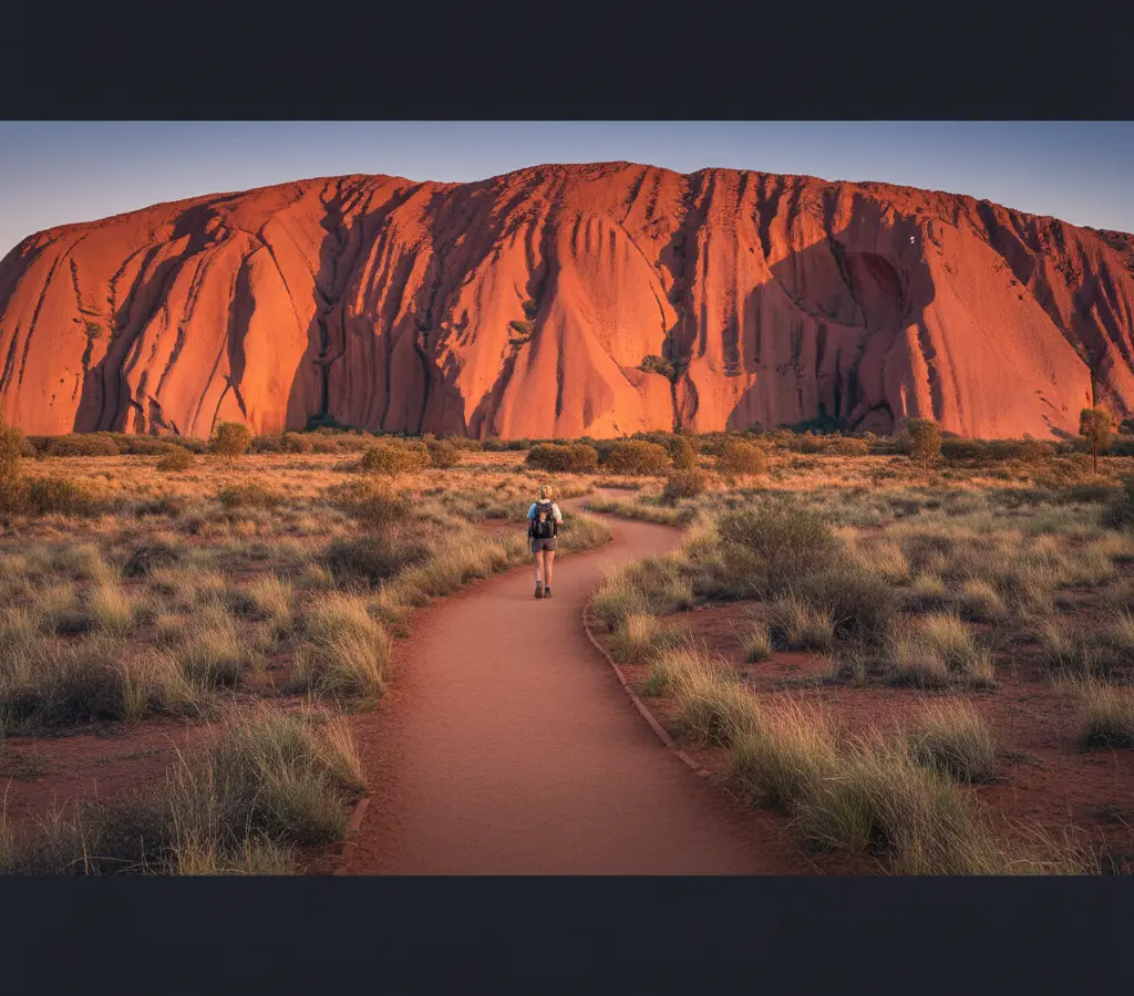Uluru não se escala mais: agora, se caminha ao lado