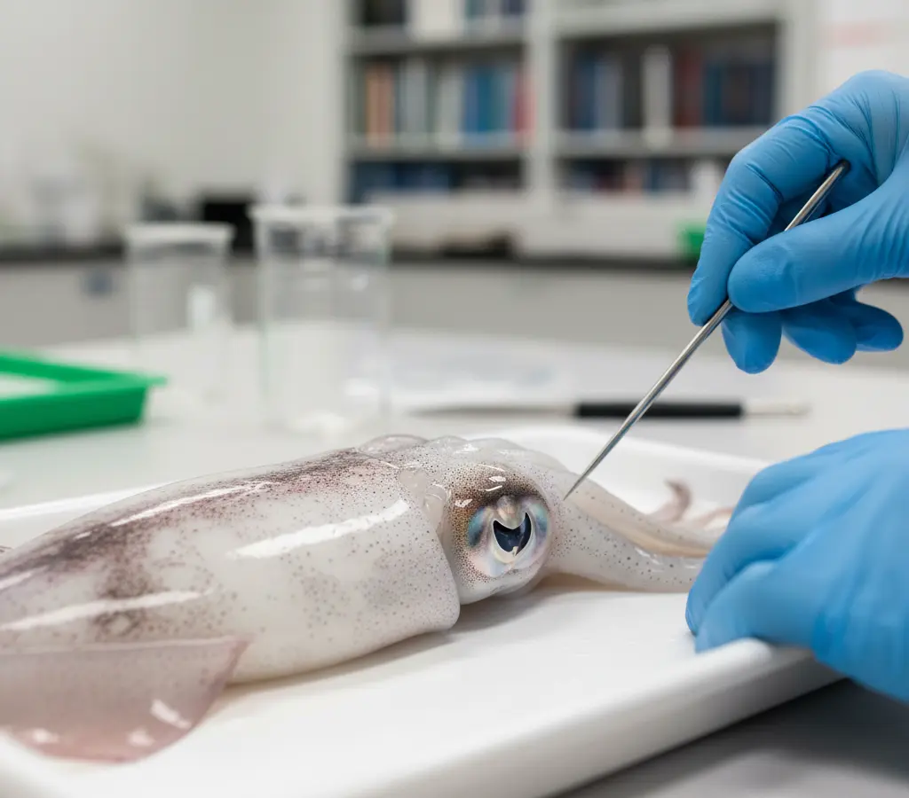 Cientistas e famílias se unem para dissecar lulas no Tennessee