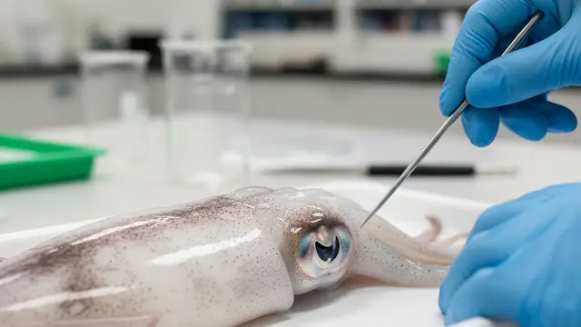 Cientistas e famílias se unem para dissecar lulas no Tennessee