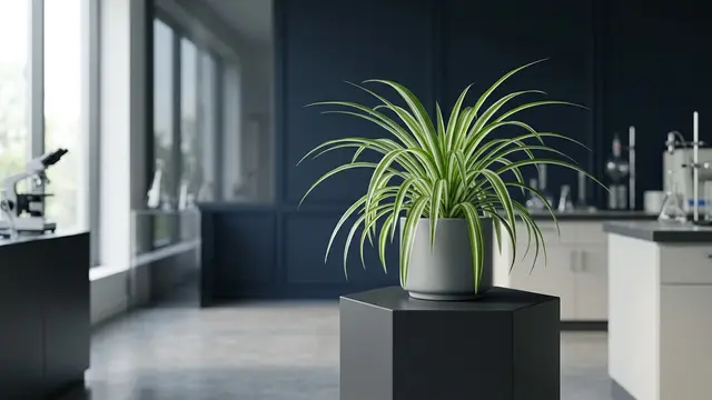 Clorofito ganha destaque como filtro biológico natural em apartamentos