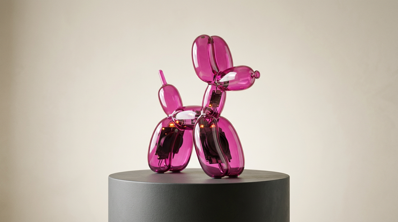 Jeff Koons e Lexon redefinem a fronteira entre escultura e objeto utilitário