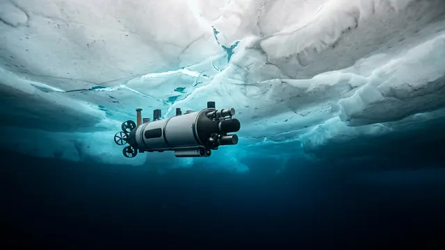 Robô submerso na Antártida retorna após oito meses com dados inéditos