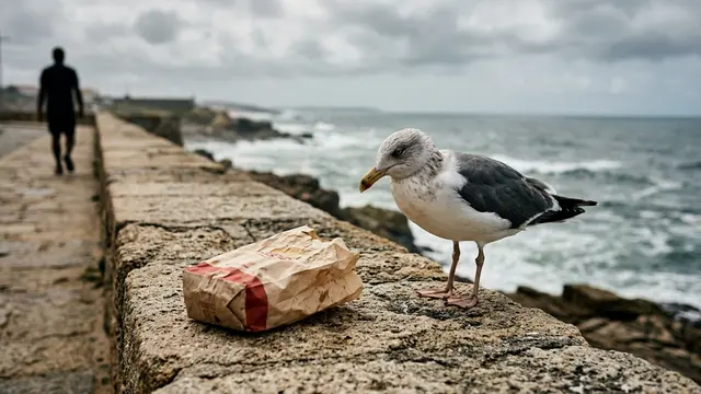 Gaivotas identificam sinais humanos para roubar comida — revela estudo
