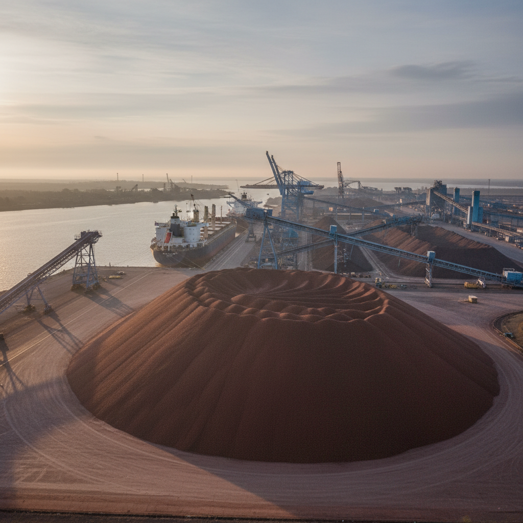 Minério de ferro: o cabo de guerra entre oferta e estoques na China