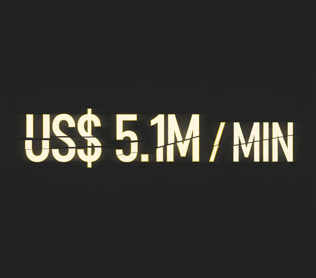 A conta de US$ 5 milhões por minuto do Tio Sam