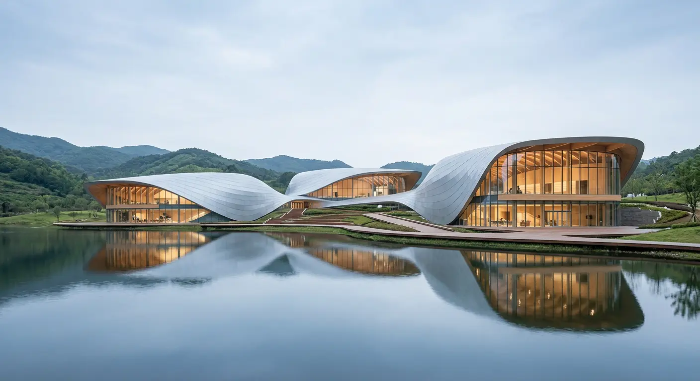 ZHA entrega centro cultural em Guangdong com design inspirado na ópera cantonesa