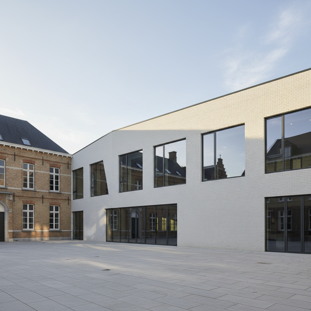Museu de Design de Ghent ganha expansão com tijolos de resíduos