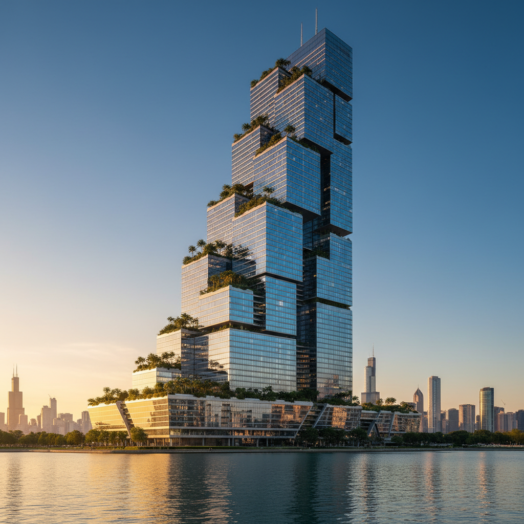 SOM volta às origens: um novo ícone para Chicago