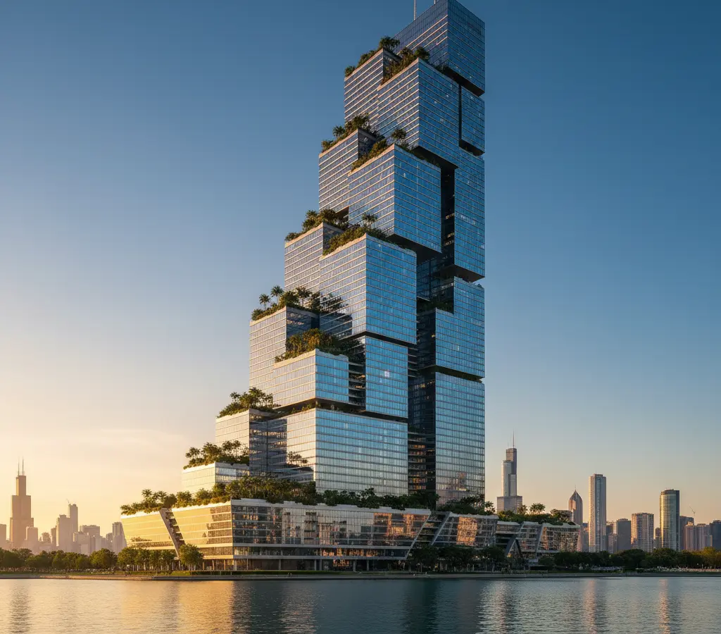 SOM volta às origens: um novo ícone para Chicago