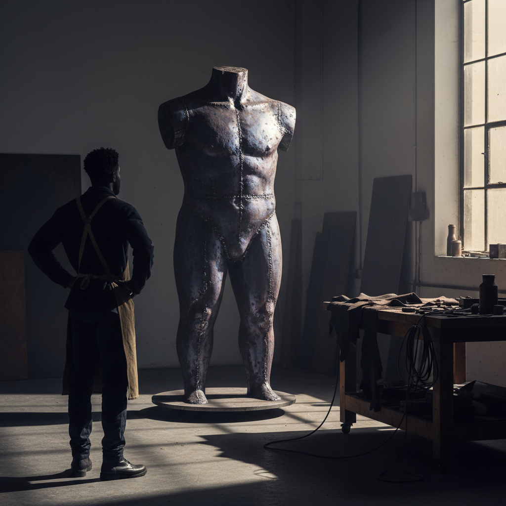 A alquimia de Isaiah Davis: aço pesado, masculinidade fluida