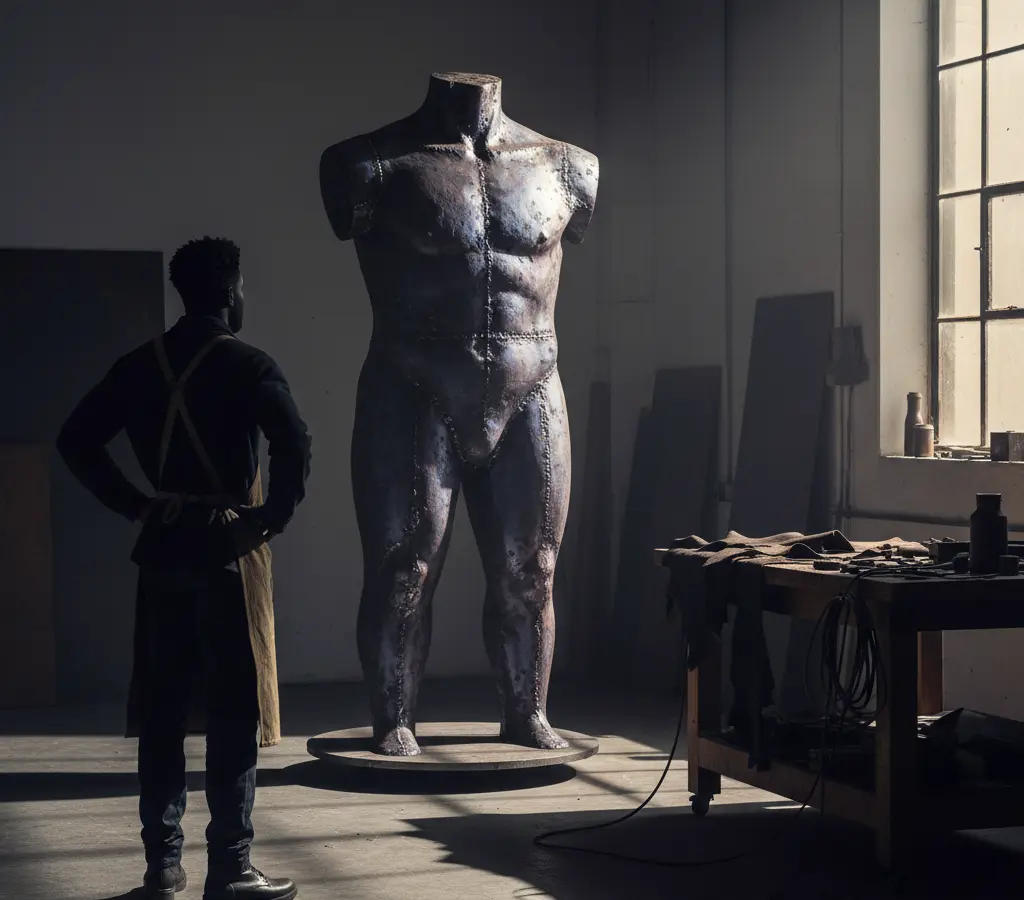 A alquimia de Isaiah Davis: aço pesado, masculinidade fluida