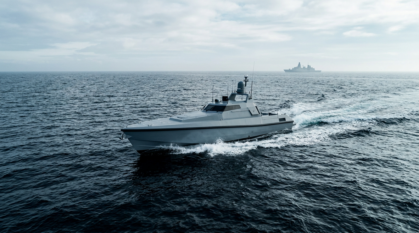 Novo conceito naval da IAI propõe dispersão de drones e mísseis em embarcações menores