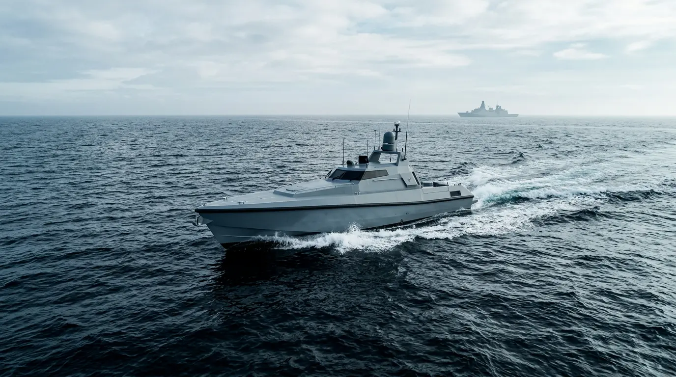 Novo conceito naval da IAI propõe dispersão de drones e mísseis em embarcações menores