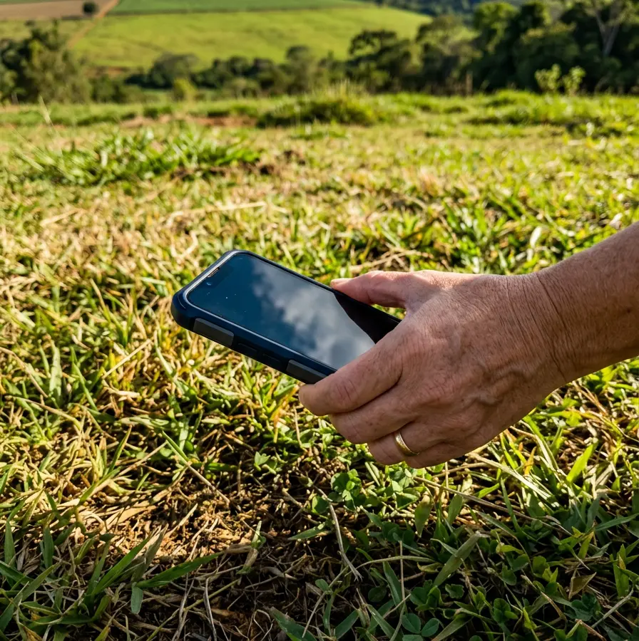 Veterinário aplica diagnóstico clínico em gramados com IA