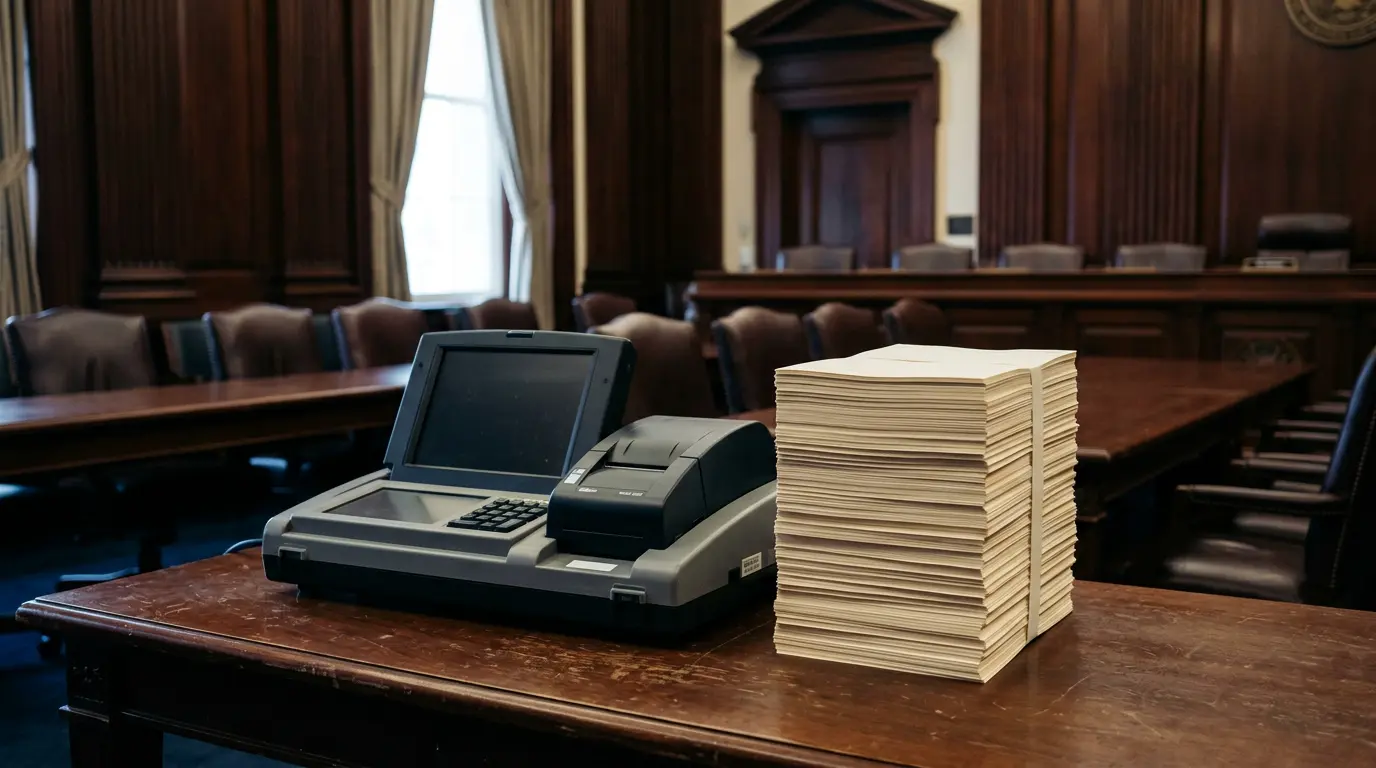 Governo Trump articulou banimento de metade das máquinas de votação nos EUA
