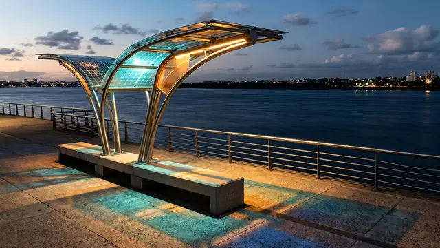 Main Light redefine o design urbano em Frankfurt — a luz que brota do sol