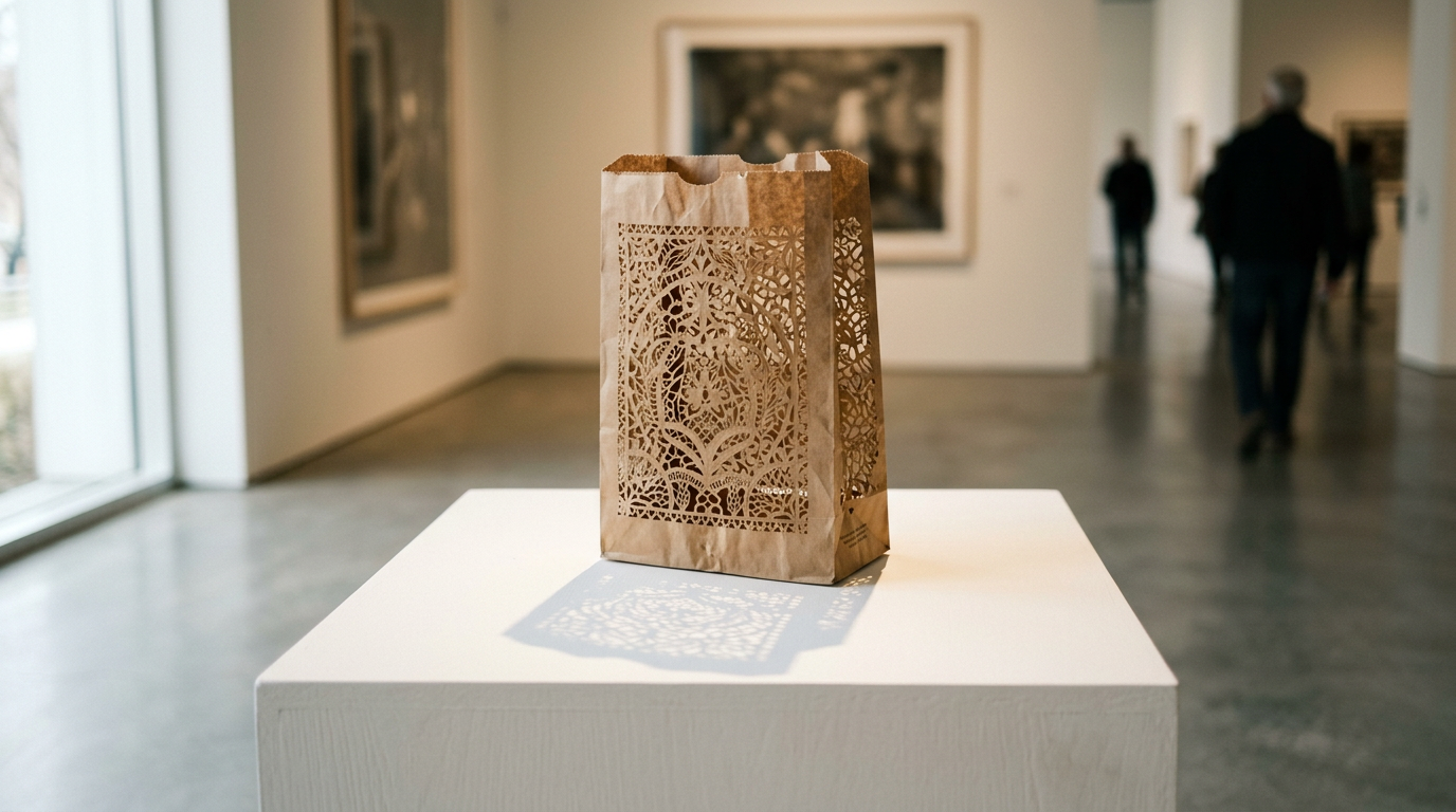 Jasmin Sian transforma sacolas de papel em arte detalhista no Whitney Biennial