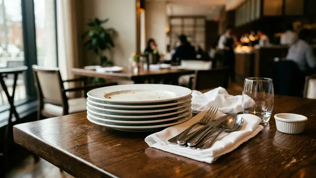 Por que o gesto de empilhar pratos em um restaurante revela mais sobre você