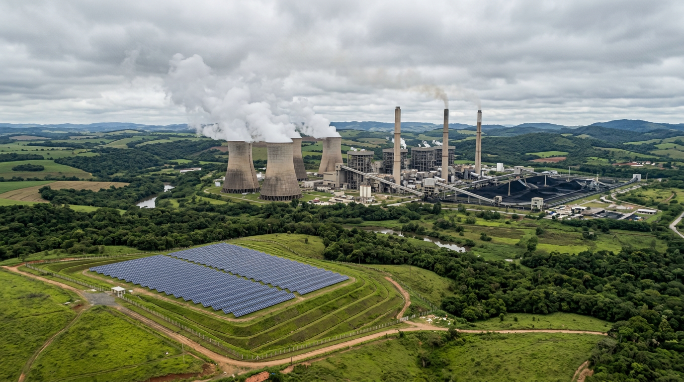 Carvão ainda responde por um terço da eletricidade global — e fósseis dominam 57% da matriz