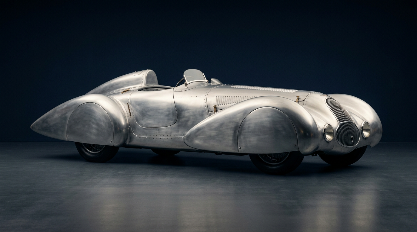 Audi revive o Auto Union Lucca — a escultura de metal que desafiou o vento em 1935